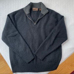 Paulo Mondo 100% Cashmere 1/4 Zip Sweater